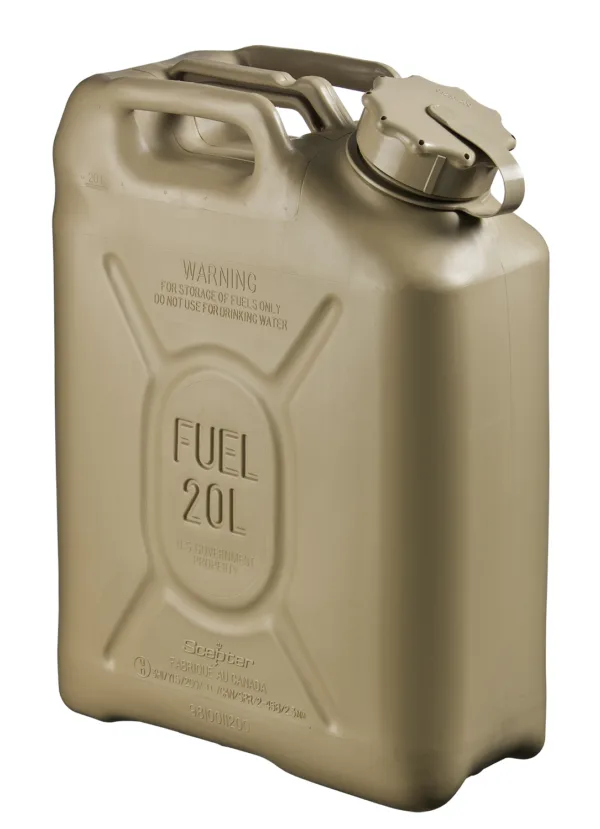05577 Scepter Military Fuel Canister 20L Sand / DIESEL and PETROL
